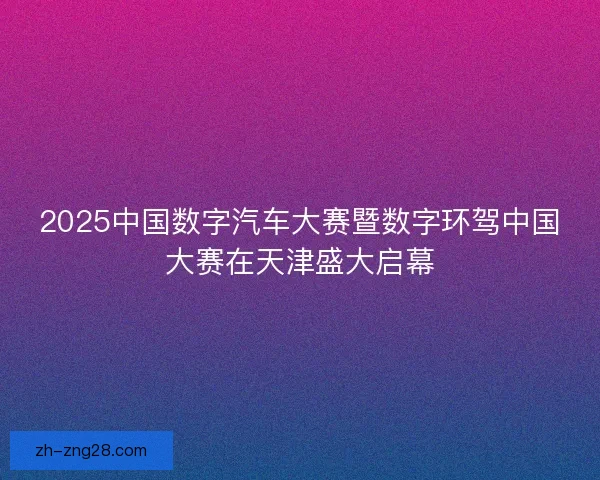 2025中国数字汽车大赛暨数字环驾中国大赛在天津盛大启幕